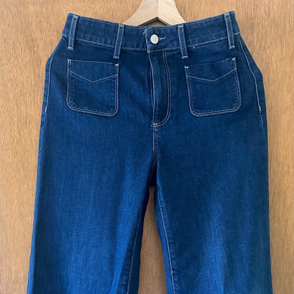 PAIGE Dark Blue Flare Jeans